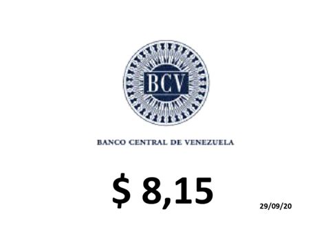 Logo Tasa Banco Central de Venezuela | PDF