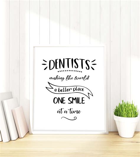 Dentist Wall Art for Dentist Office, Dental Quotes Art Prints Poster ...