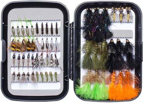 Bassdash Fly Fishing Flies Kit Fly Assortment Trout Bass Fishing with ...