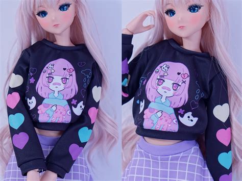 Pastel Goth Sweater for Smart Doll Cute Clothes Spooky Anime - Etsy