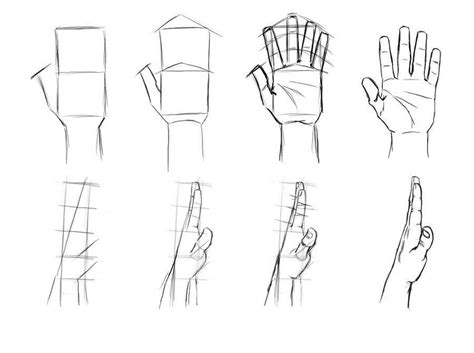 Drawing hands, front and side view. | art | Pinterest | Drawings ...