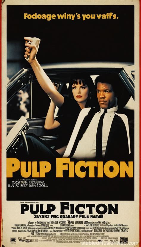 Pulp Fiction Movie Poster | Stable Diffusion Online