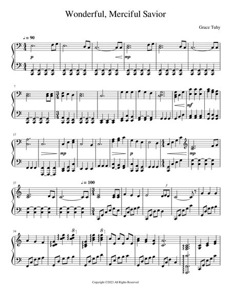 Wonderful, Merciful Savior - Piano Method - Digital Sheet Music | Sheet Music Plus