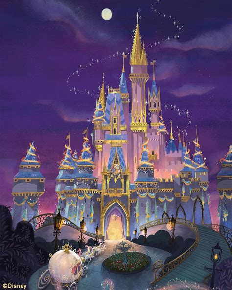 幻想工程師 Zach Riddley 分享「灰姑娘城堡」（Cinderella Castle）50週年主題藝術圖 | Disney ...