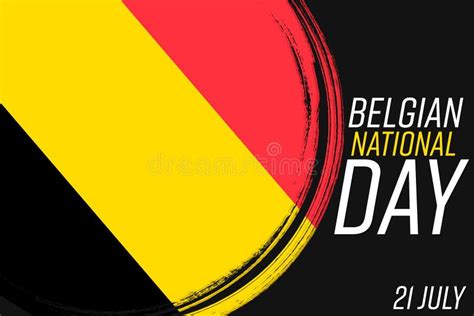 `21 Juli Nationale Feestdag Van BelgiÃ«` - 21 of July Belgian Independence Day, Banner with ...