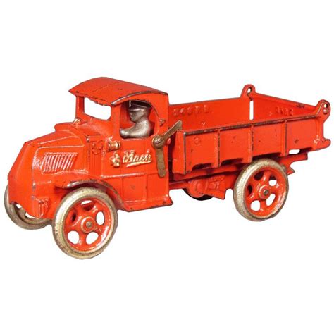 Arcade Toy Co. Mack Dump Truck, red. Very good original condition. 8 1/2 inches long. | Toy ...