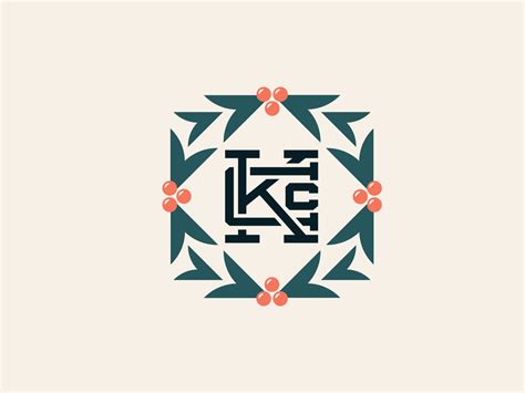 Holiday Wreath Logo by Katie Connolly on Dribbble