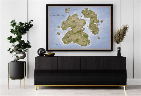 SUMMERSET ISLES Original Map From the Elder Scrolls Games. ESO - Etsy