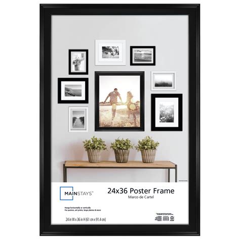 Mainstays 24x36 Beveled Black Poster Frame - Walmart.com - Walmart.com