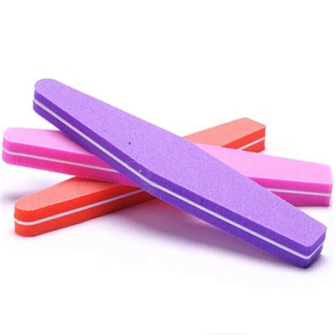 50pcs/lot 100/180 Sunshine Buffer washable disinfectable Nail Art ...