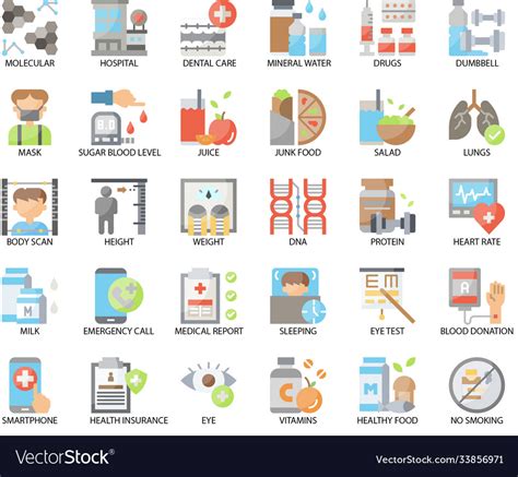 Health flaticon Royalty Free Vector Image - VectorStock