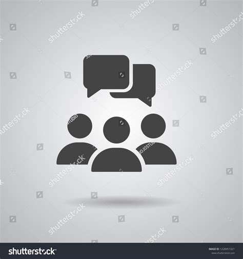 People Talking Silhouette Vector Stock Vector (Royalty Free) 1228951321 ...