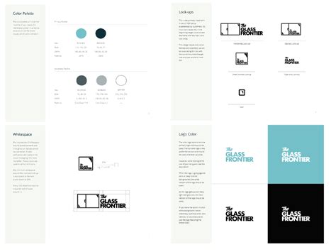 Brand guideline pages for logo usage by Darian Rosebrook on Dribbble