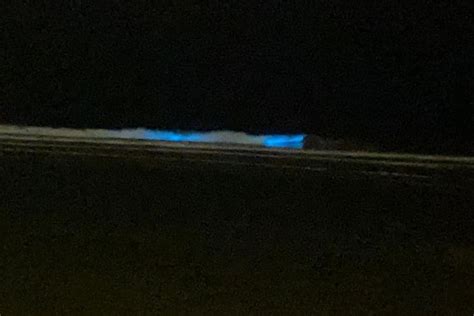 Bioluminescence causes rare blue tide in Cleveleys