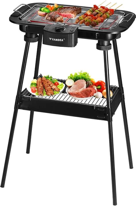 Electric Barbecue Grill, 1700W Smokeless In/Outdoor Electric Grill, 2 ...