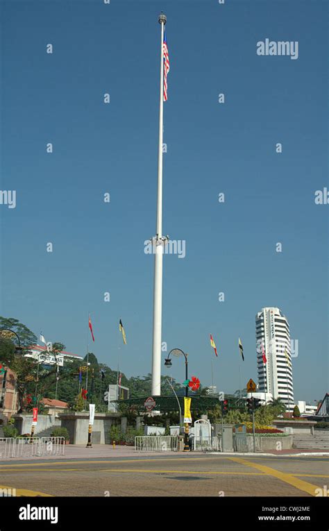 Flagpole in Merdeka Square, Kuala Lumpur, Malaysia Stock Photo - Alamy