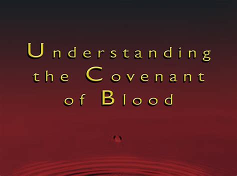 Understanding The Covenant of Blood - Digital | website