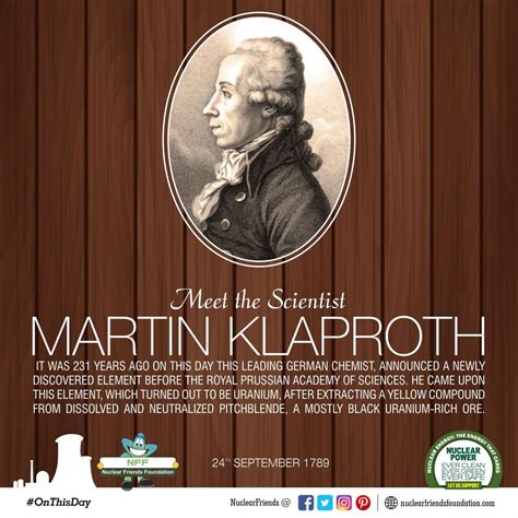 #OnThisDay Meet the scientist Martin Klaproth. It was 231 years ago on ...