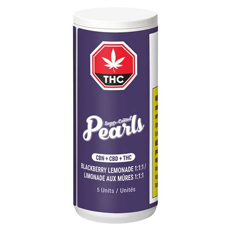 Pearls – Blackberry Lemonade 1:1:1 CBN/CBD/THC – 5 Pack | Blunt & Cherry