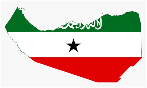 Somaliland Flag Map, HD Png Download - kindpng