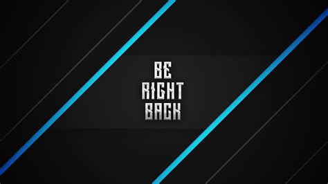 Be Right Back Animated Overlay