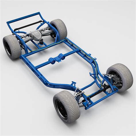 3d model corvette chassis