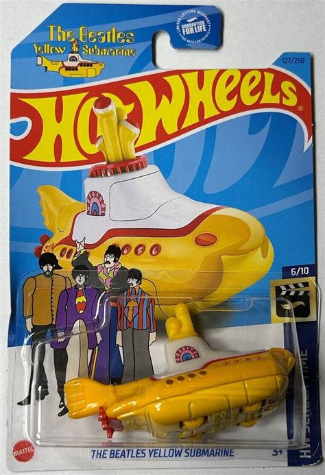 Hot Wheels 2023 #127/250 The Beatles Yellow Submarine, yellow – Ignition Diecast