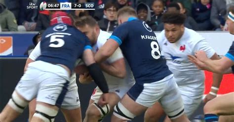 France v Scotland rocked by red card chaos as two sent off within minutes of kick-off - Wales Online