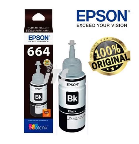 Original Epson 664 Ink 70ML (Black) For Epson L130/L380 Printer