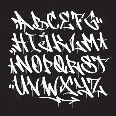 Graffiti Font Vector Art, Icons, and Graphics for Free Download