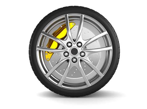 Alloy Wheels For Sports Car Royalty Free Stock Photography - Image: 16579287