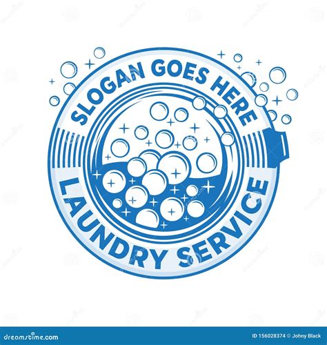 Laundry Service Logo. Wash Company Cleaning Logo. Vector and ...