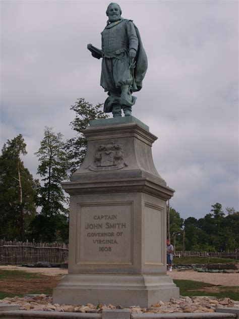 Captain John Smith jamestown (CS) The statue by William Couper was ...