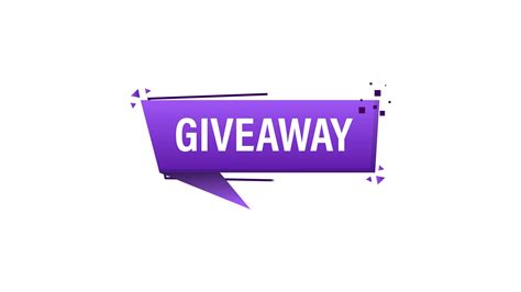 Giveaway logo template for social media post or website banner. Motion graphics. 28259282 Stock ...