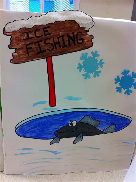 Carnival game - go fish, winterized. Original art work: Stacey Plesko, Port Coquitlam, BC ...