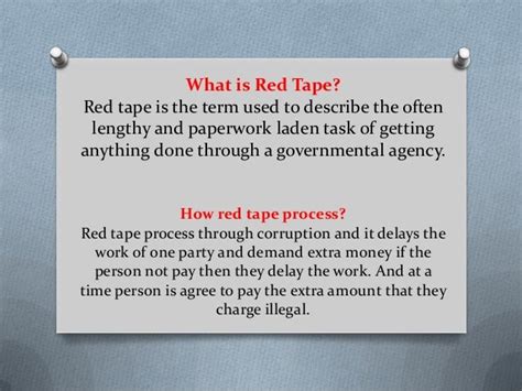 What is Red Tape - Power point presentation From Mindanao University