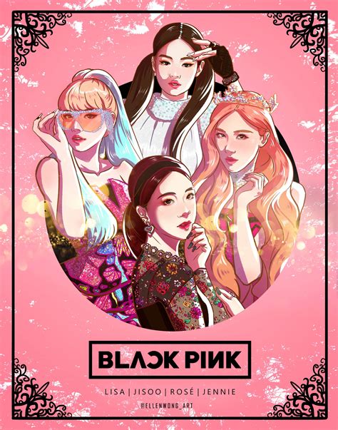 190407 Fanart of Blackpink ‘KILL THIS LOVE’ MV/ IG:@ellenwong_art – Black Pink Yes Please