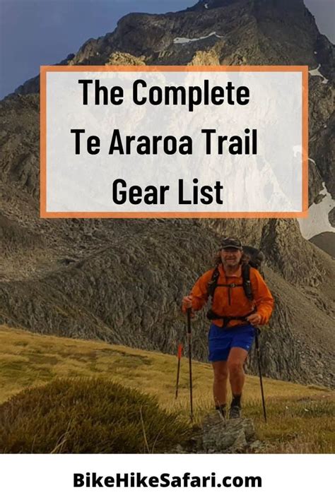 Te Araroa Gear List under 6kg / 13lb [2024] BikeHikeSafari