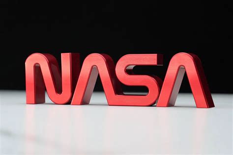 Get a Machined Aluminum NASA Worm Logo for Your Desk Worms, Nasa, Cool ...