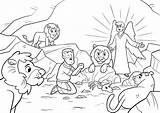 Daniel In The Lions Den Coloring Pages Printable  OrlandoilAvila sketch template