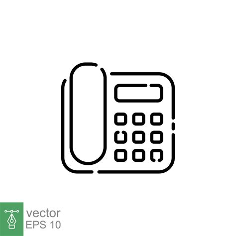 Intercom telephone icon. House phone, technology concept. Simple ...