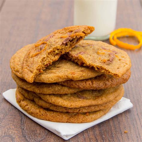 Chocolate Orange Chewy Cookies - Nicky's Kitchen Sanctuary