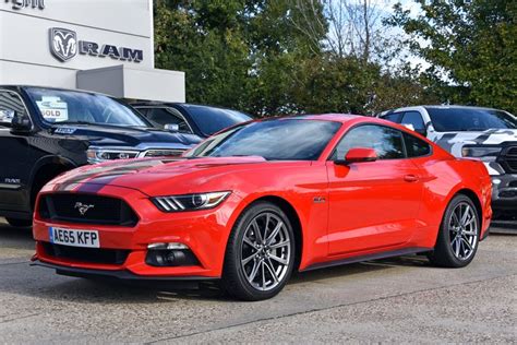 Beautiful Mustang 5.0 litre V8 Premium Auto in Red for sale in the UK. Full dealer facilities ...