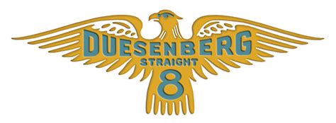 Duesenberg Straight Eight Emblem - GOLD Digital Art by Retrographs - Fine Art America