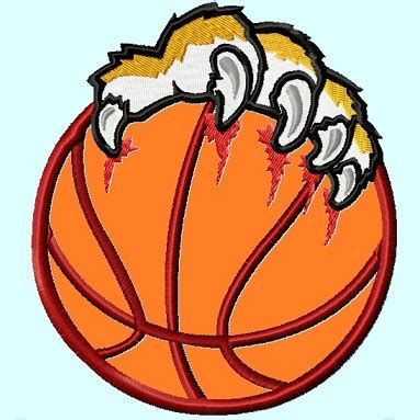 Tiger Basketball Logo Tigers Mascot With Basketball Text Vector ...