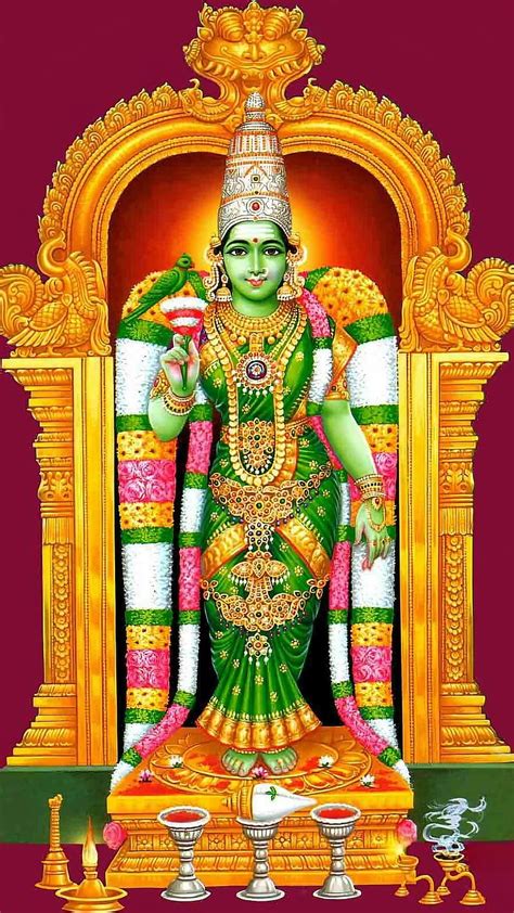 Kamatchi Amman Temple, kamatchi amman, adi shakti, amman temple, goddess, HD phone wallpaper ...