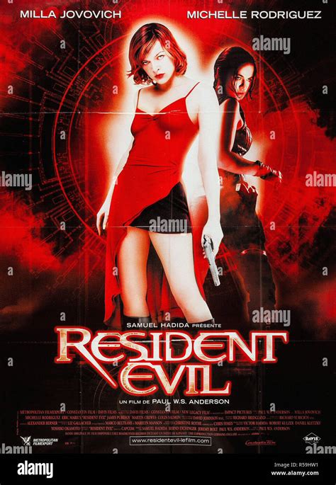 Resident Evil- Original Movie Poster Stock Photo - Alamy