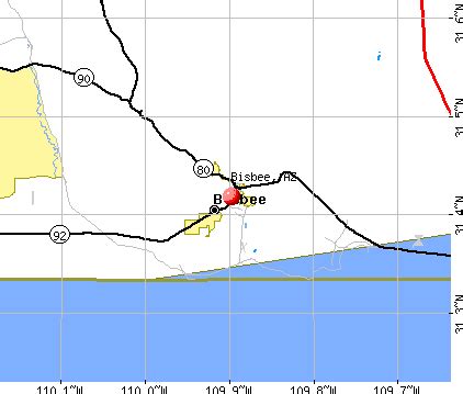 Map Of Bisbee Arizona - GOOGLESALP