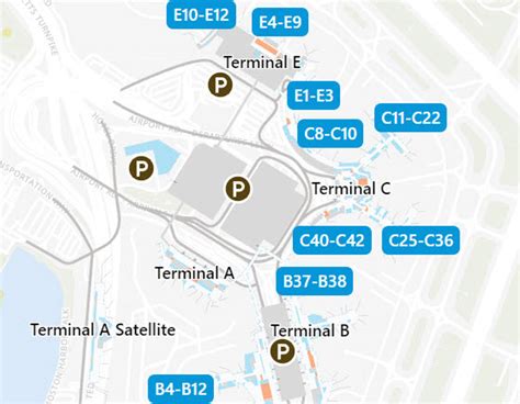 Boston Logan Airport Map: Guide to BOS's Terminals