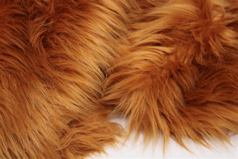 AMBER BROWN Faux Fur by Trendy Luxe 2 Shaggy Long Pile - Etsy